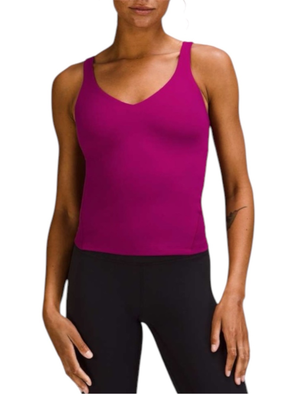 Lululemon Align Waist-Length Tank Top Magenta Purple Womens Size 2